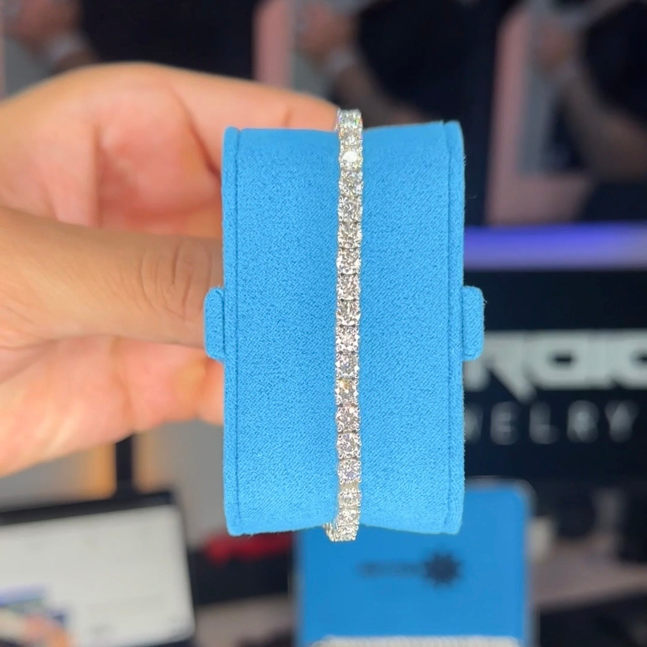 925 Tennis Bracelet With Moissanite